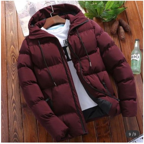 Other - Men Casual Fashion Solid Color Hooded
Slim Padded Jacket